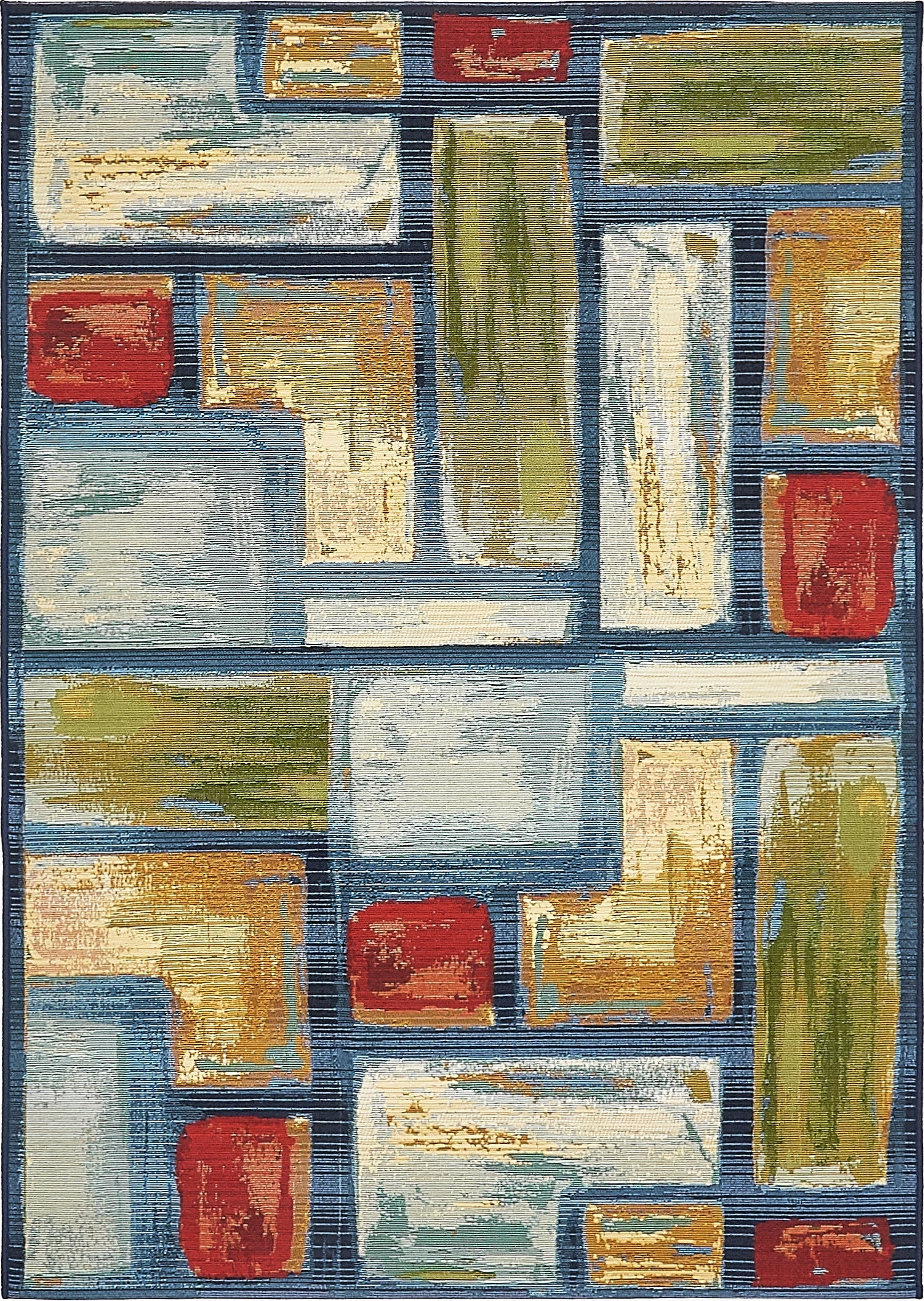 4' x 6'  Washable Modern Indoor / Outdoor Rug