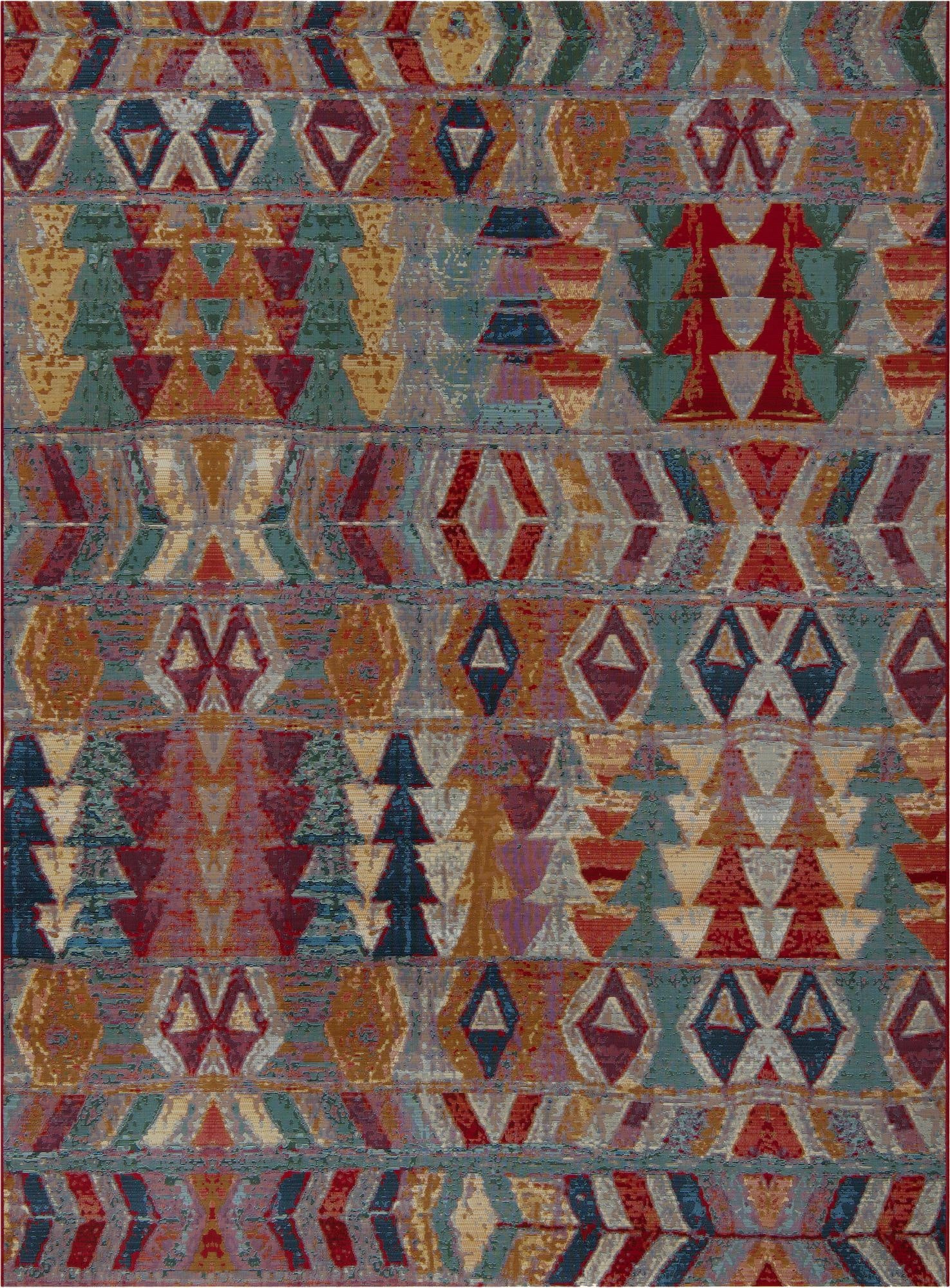 Primary image 7' 10 x 11'  Washable Modern Indoor / Outdoor Rug