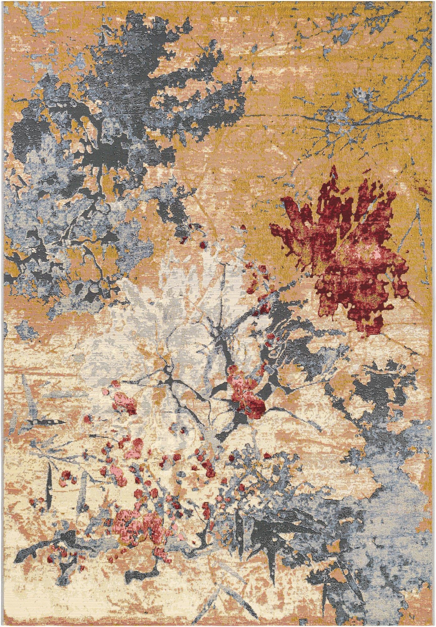 5' 3 x 8'  Washable Modern Indoor / Outdoor Rug