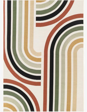 5' x 7' Easy-Clean Modern Indoor / Outdoor Rug