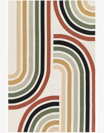 4' x 6' Easy-Clean Modern Indoor / Outdoor Rug