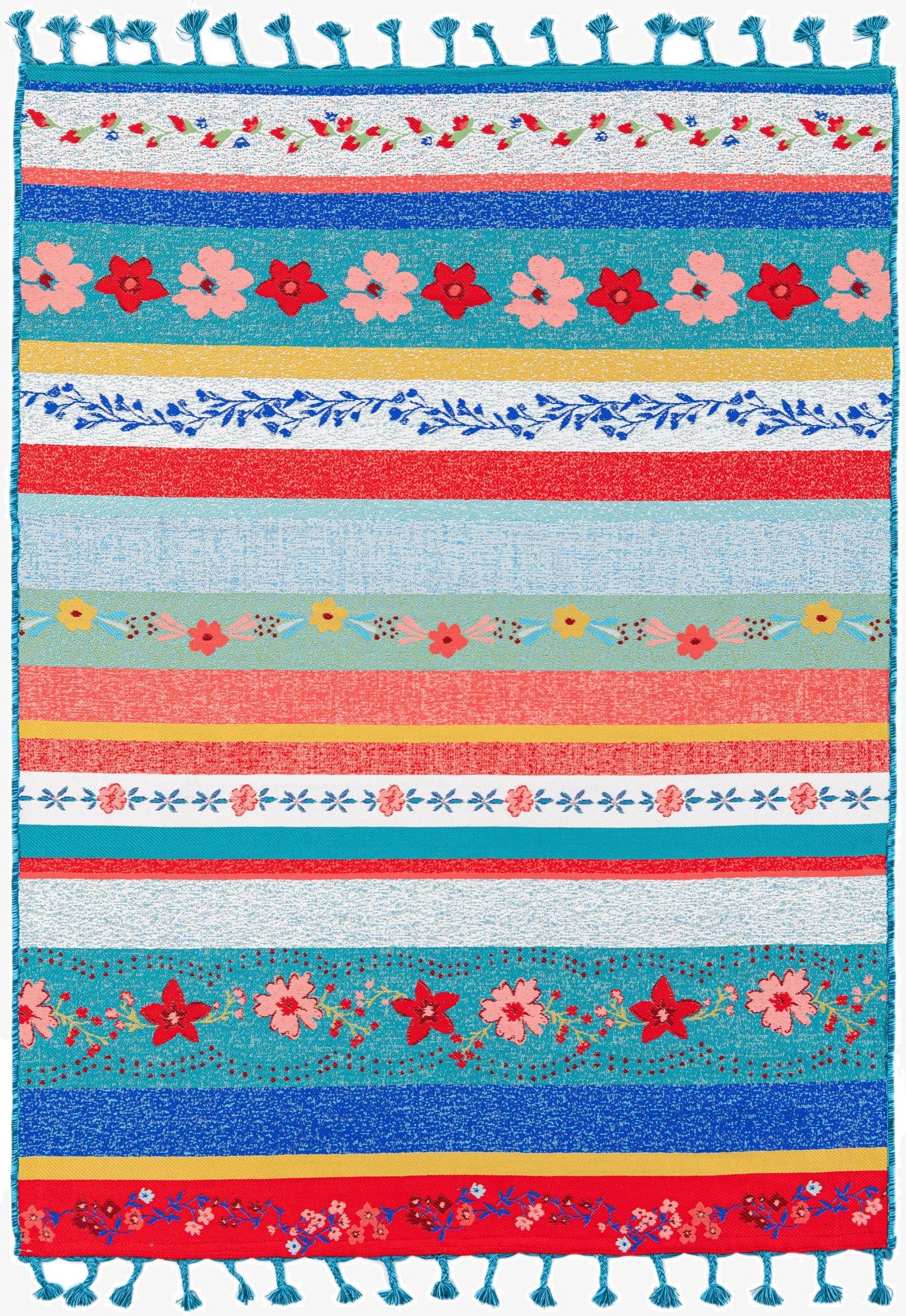  5' x 6' 8  Washable Modern Indoor / Outdoor Rug