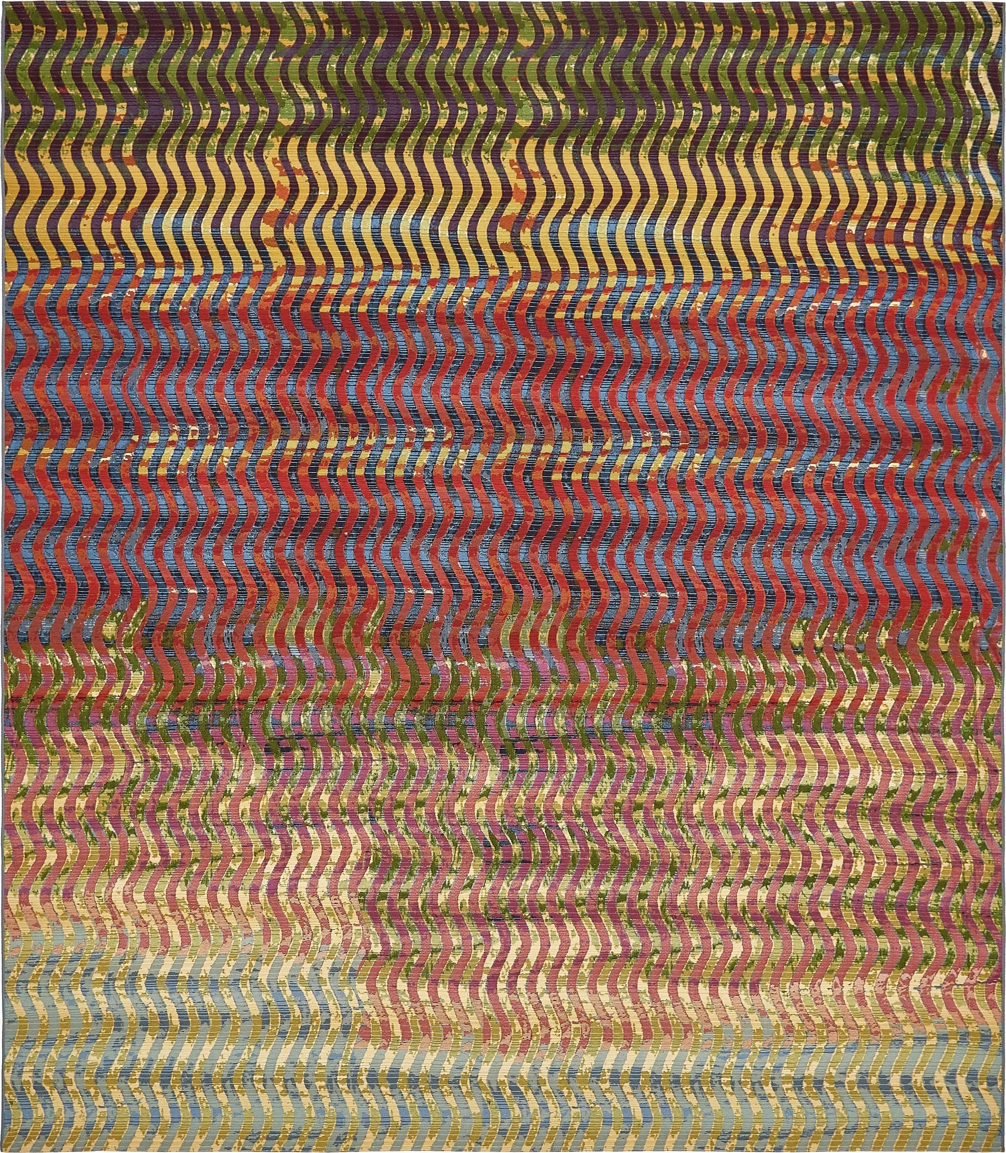 Primary image 10' x 12' 2  Washable Modern Indoor / Outdoor Rug