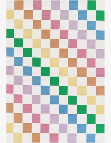 5' 4 x 7' 6 Easy-Clean Modern Indoor / Outdoor Rug