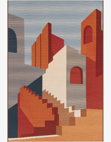 4' x 6' Easy-Clean Modern Indoor / Outdoor Rug