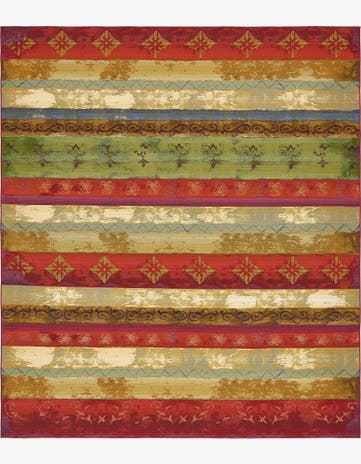 10' x 12' 2 Easy-Clean Modern Indoor / Outdoor Rug