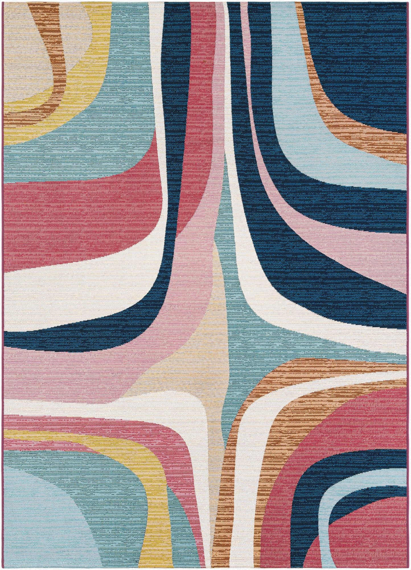Primary image 5' x 8'  Washable Modern Indoor / Outdoor Rug