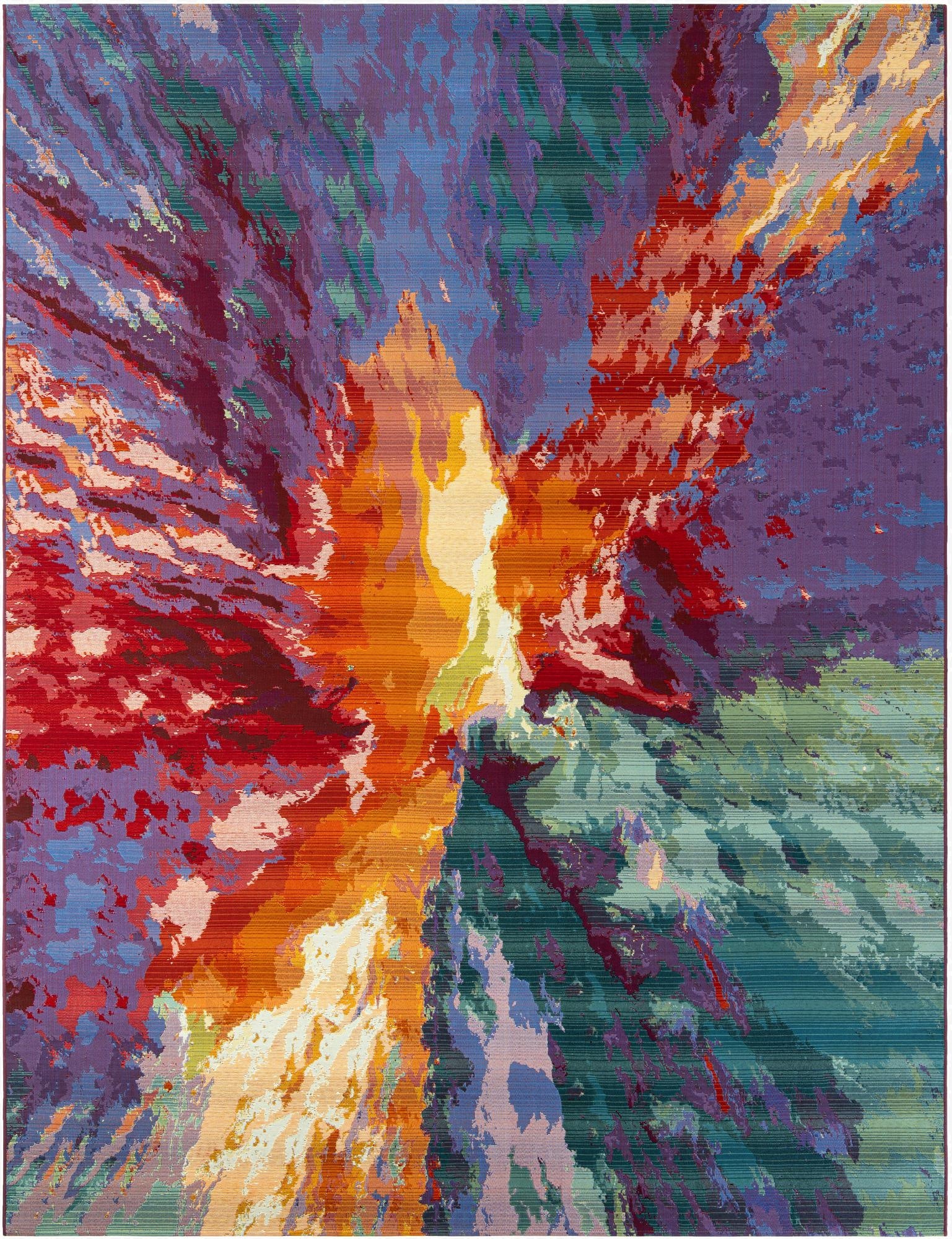 9' x 12'  Washable Modern Indoor / Outdoor Rug