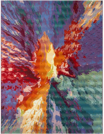 9' x 12' Easy-Clean Modern Indoor / Outdoor Rug