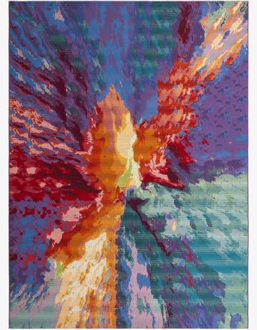 10' x 14' Easy-Clean Modern Indoor / Outdoor Rug