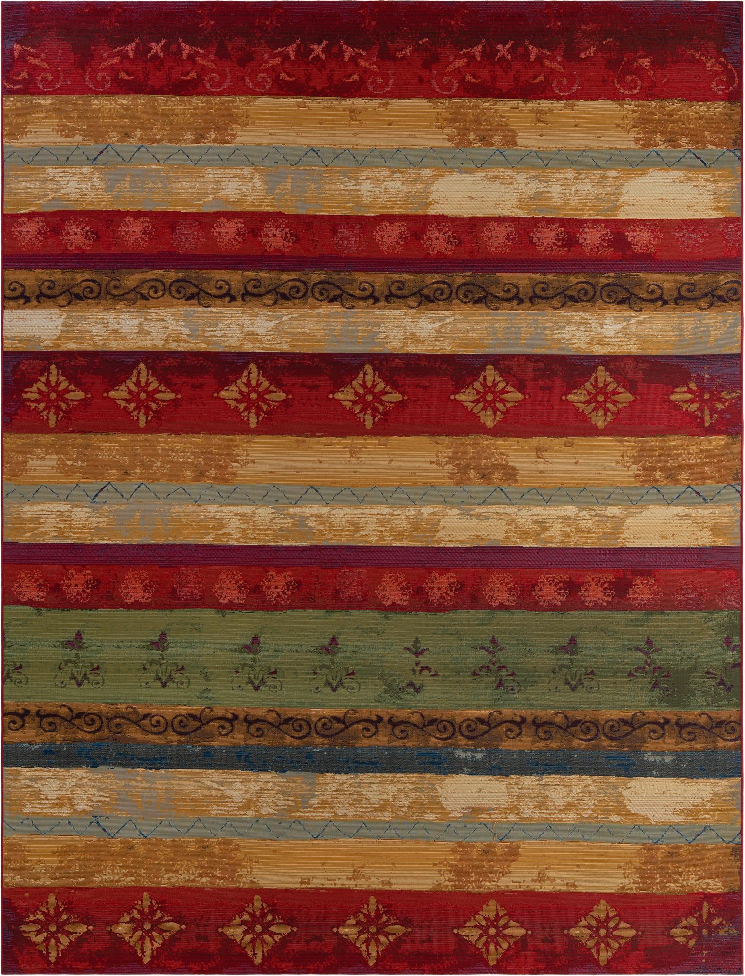 Primary image 9' x 12'  Washable Modern Indoor / Outdoor Rug