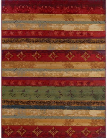 9' x 12' Easy-Clean Modern Indoor / Outdoor Rug