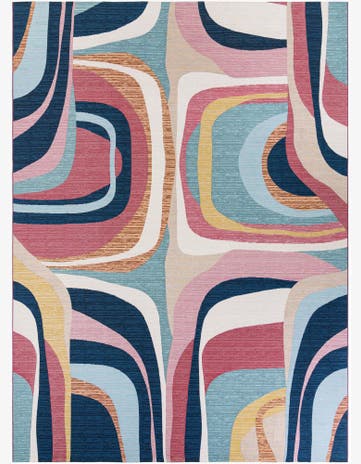 10' x 14' Easy-Clean Modern Indoor / Outdoor Rug
