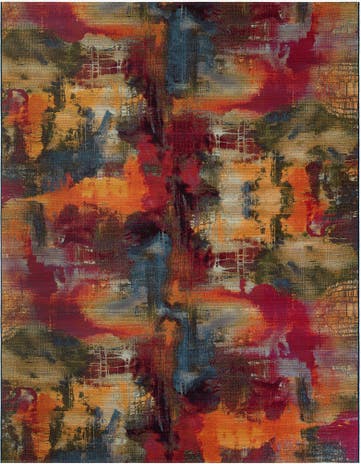 9' x 12' Easy-Clean Modern Indoor / Outdoor Rug