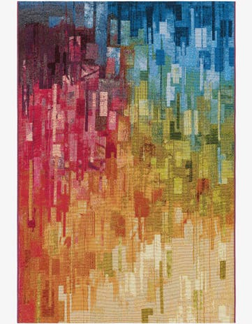 4' x 6' Easy-Clean Modern Indoor / Outdoor Rug