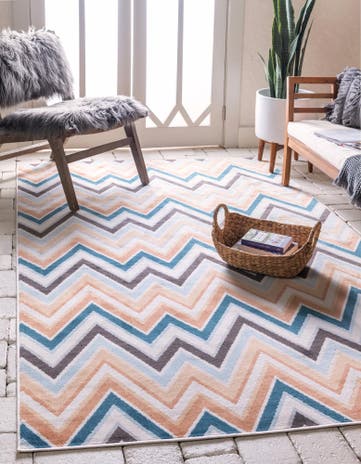 5' x 8' Easy-Clean Oasis Indoor / Outdoor Rug