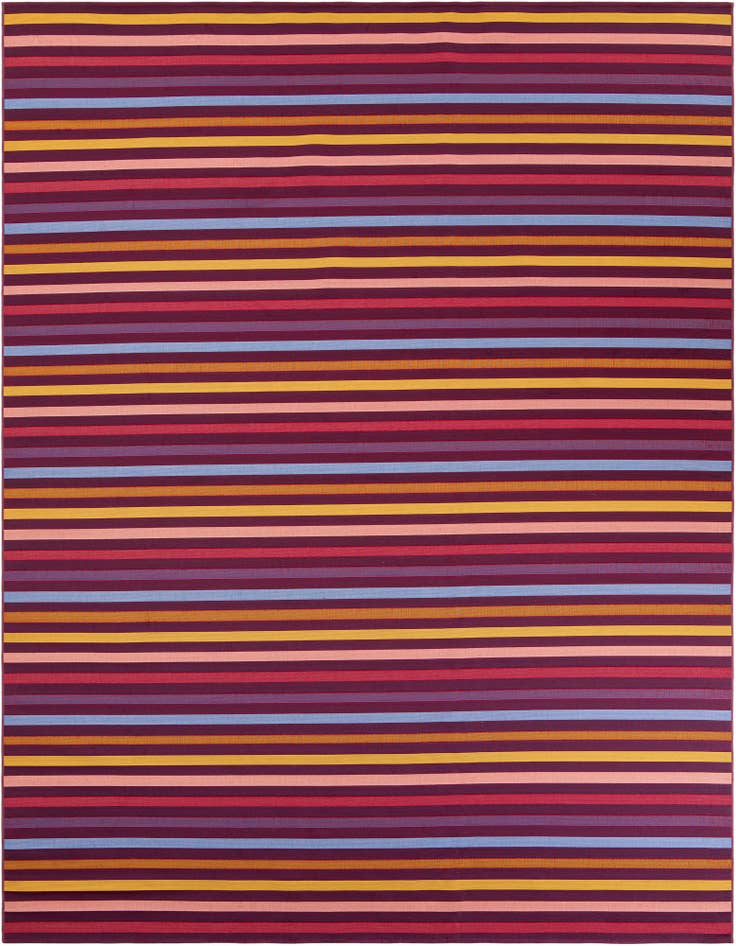 Detail image of 10' x 13' Easy-Clean Ribbon Indoor / Outdoor Rug