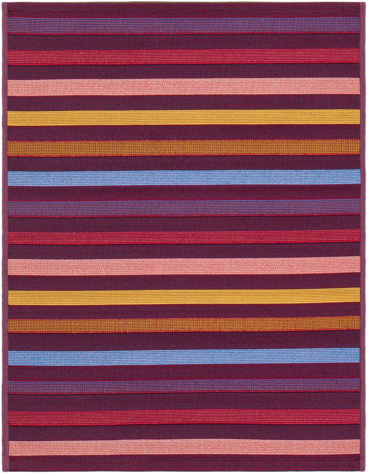 Detail image of 2' x 3' Easy-Clean Ribbon Indoor / Outdoor Rug