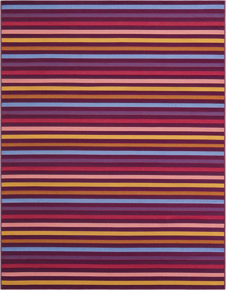 Detail image of 6' x 9' Easy-Clean Ribbon Indoor / Outdoor Rug