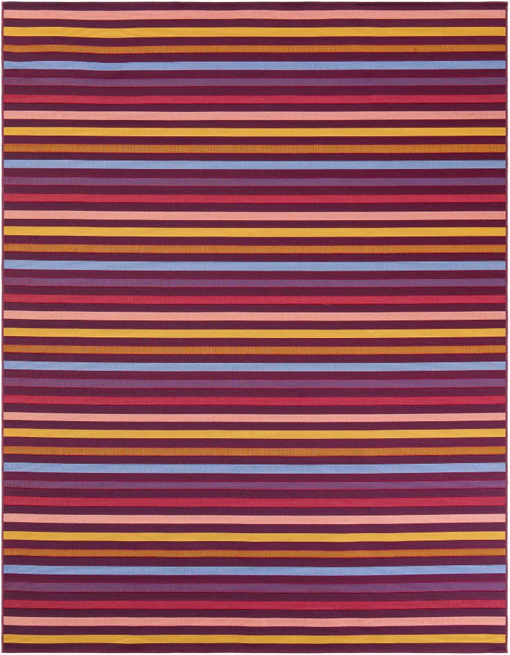 Detail image of 7' 10 x 10' Easy-Clean Ribbon Indoor / Outdoor Rug