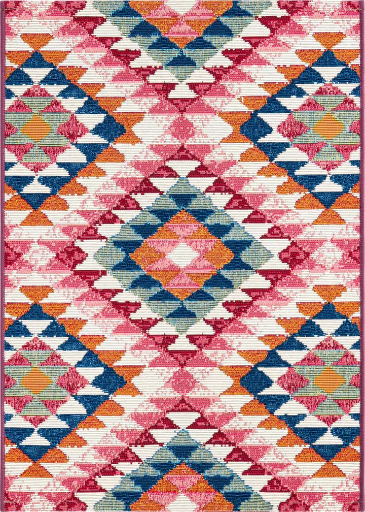 2' x 3' Easy-Clean Southwestern Indoor / Outdoor Rug