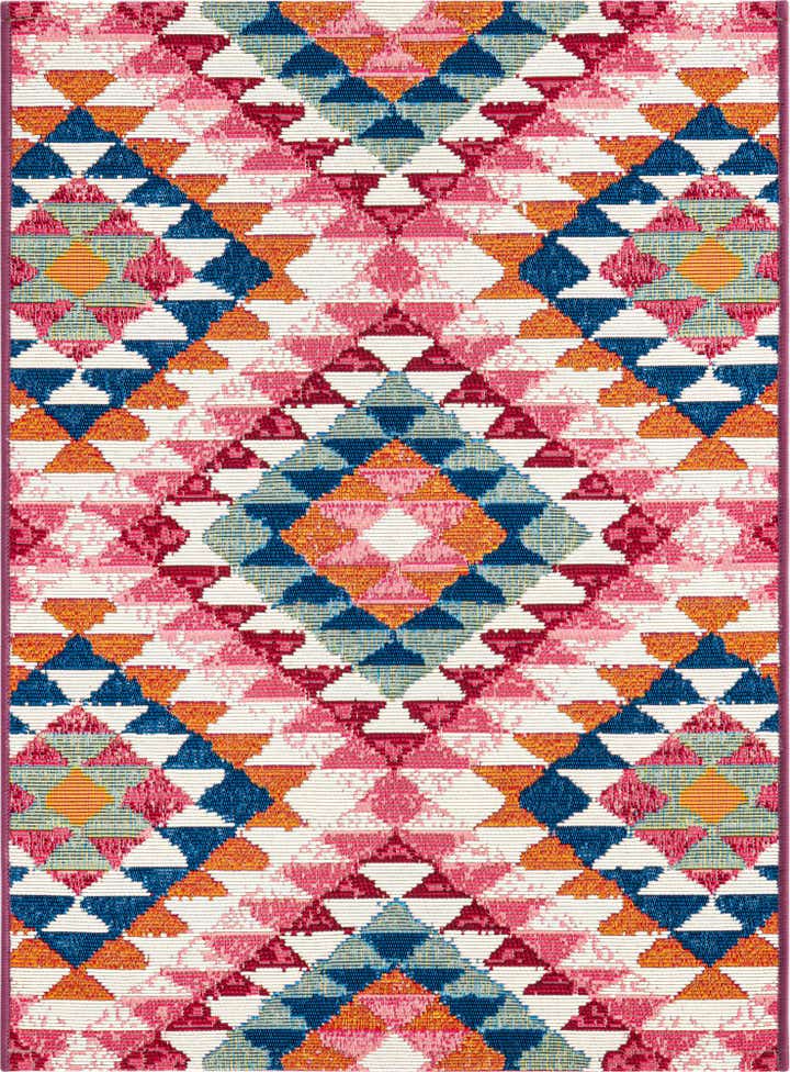 2' x 3' Easy-Clean Southwestern Indoor / Outdoor Rug