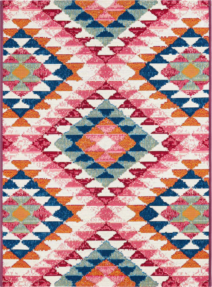 Detail image of 2' x 3' Easy-Clean Southwestern Indoor / Outdoor Rug