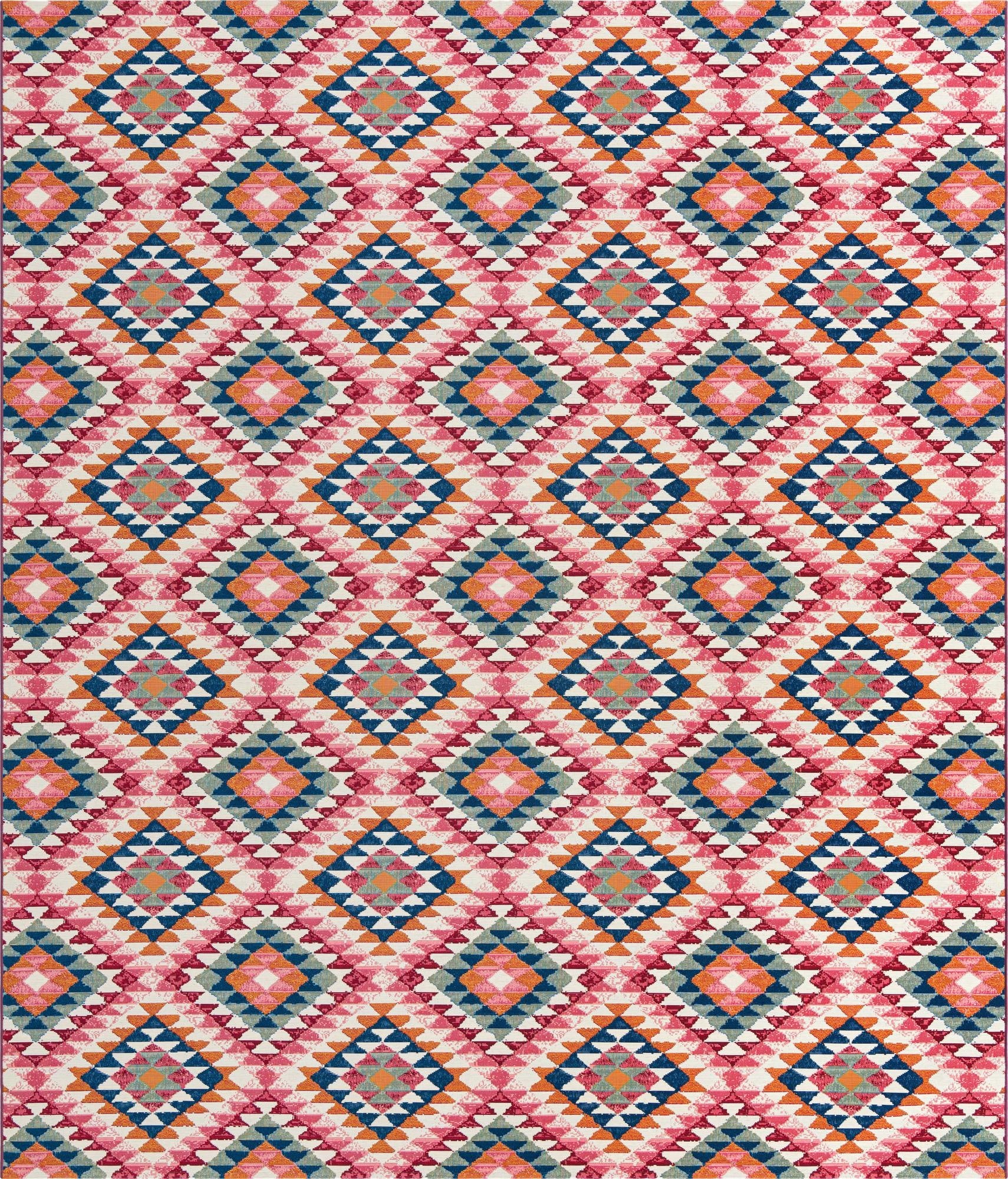 10' x 12'  Washable Southwestern Indoor / Outdoor Rug