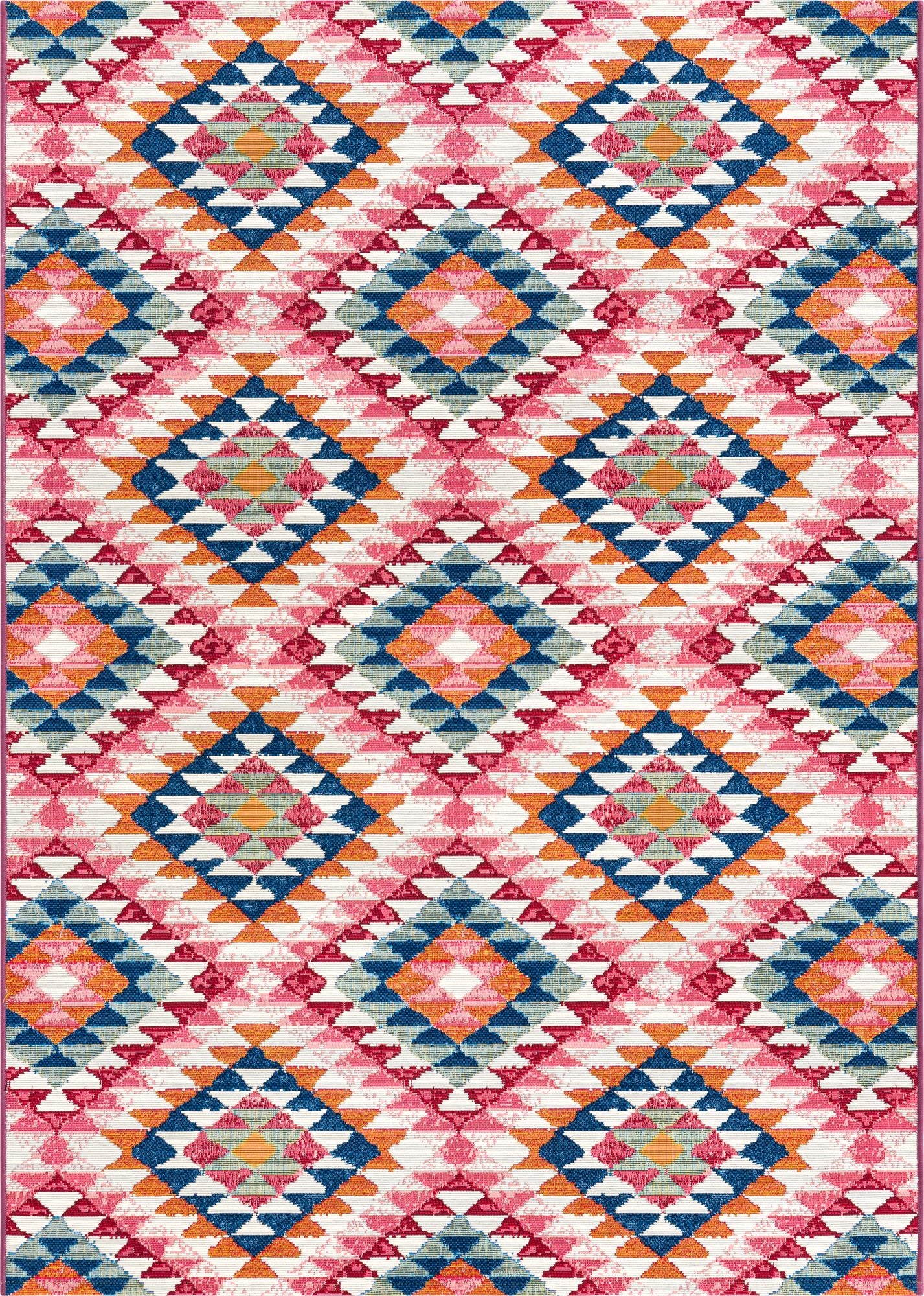 Primary image 4' x 6'  Washable Southwestern Indoor / Outdoor Rug