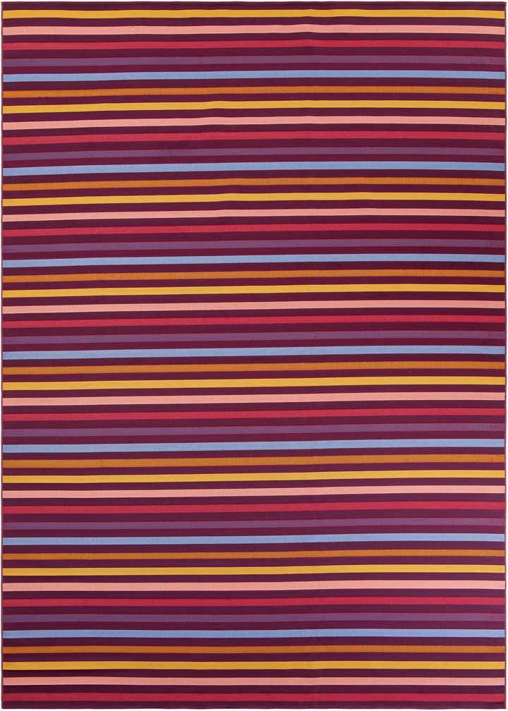 10' x 13' Easy-Clean Striped Indoor / Outdoor Rug