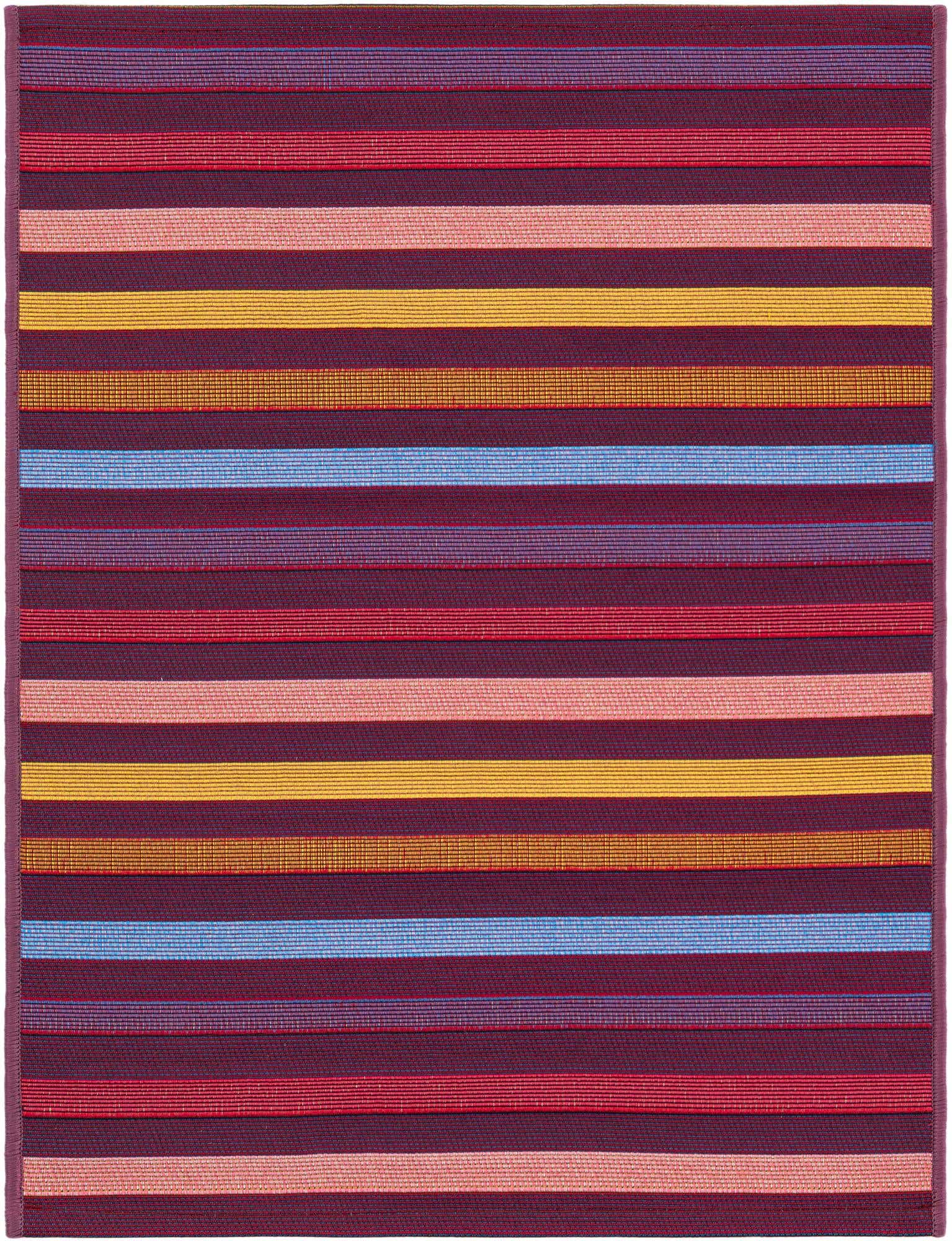 2' x 3' Easy-Clean Striped Indoor / Outdoor Rug