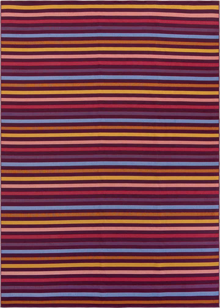 9' x 12' Easy-Clean Striped Indoor / Outdoor Rug