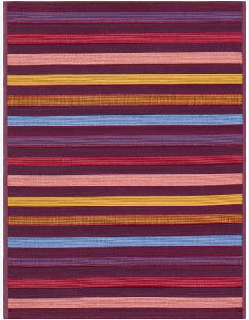 2' x 3' Easy-Clean Striped Indoor / Outdoor Rug