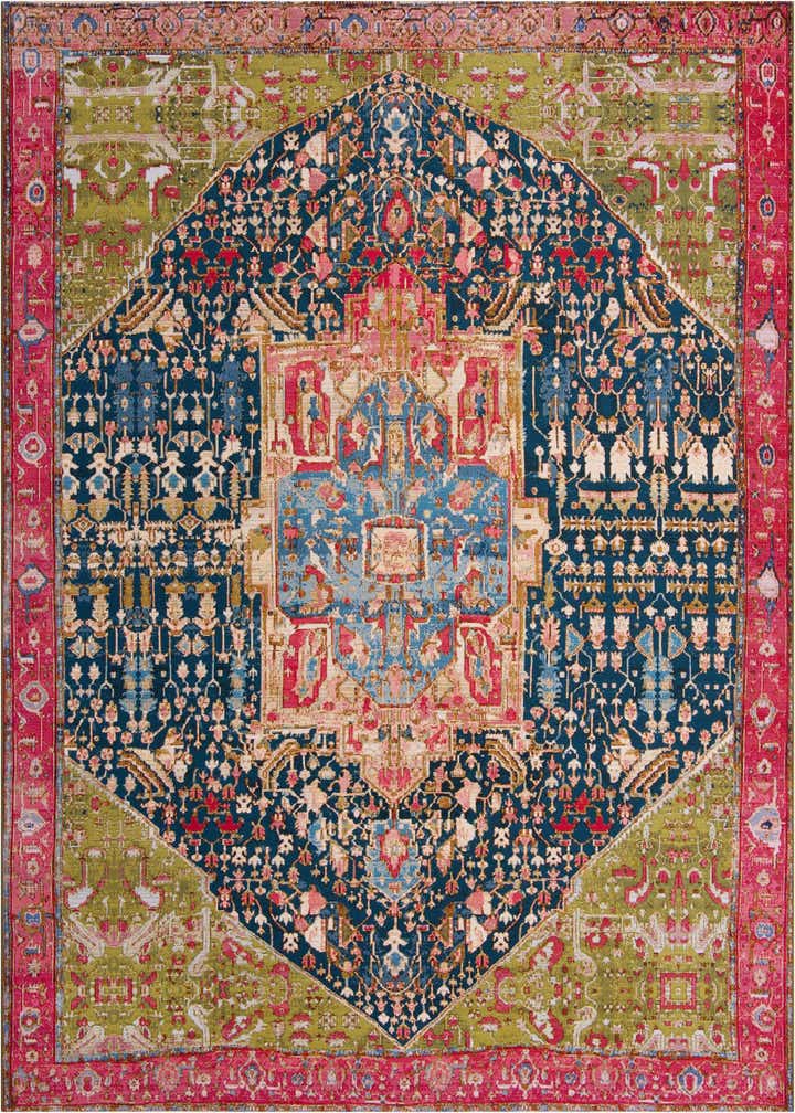 10' x 12' Easy-Clean Traditional Indoor / Outdoor Rug