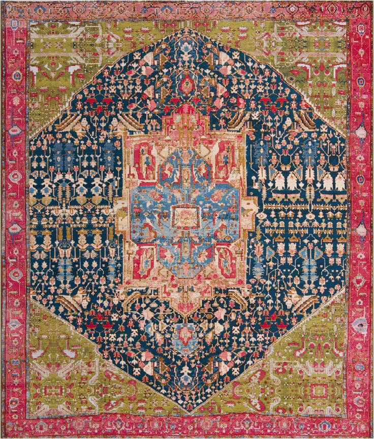 Detail image of 10' x 12' Easy-Clean Traditional Indoor / Outdoor Rug
