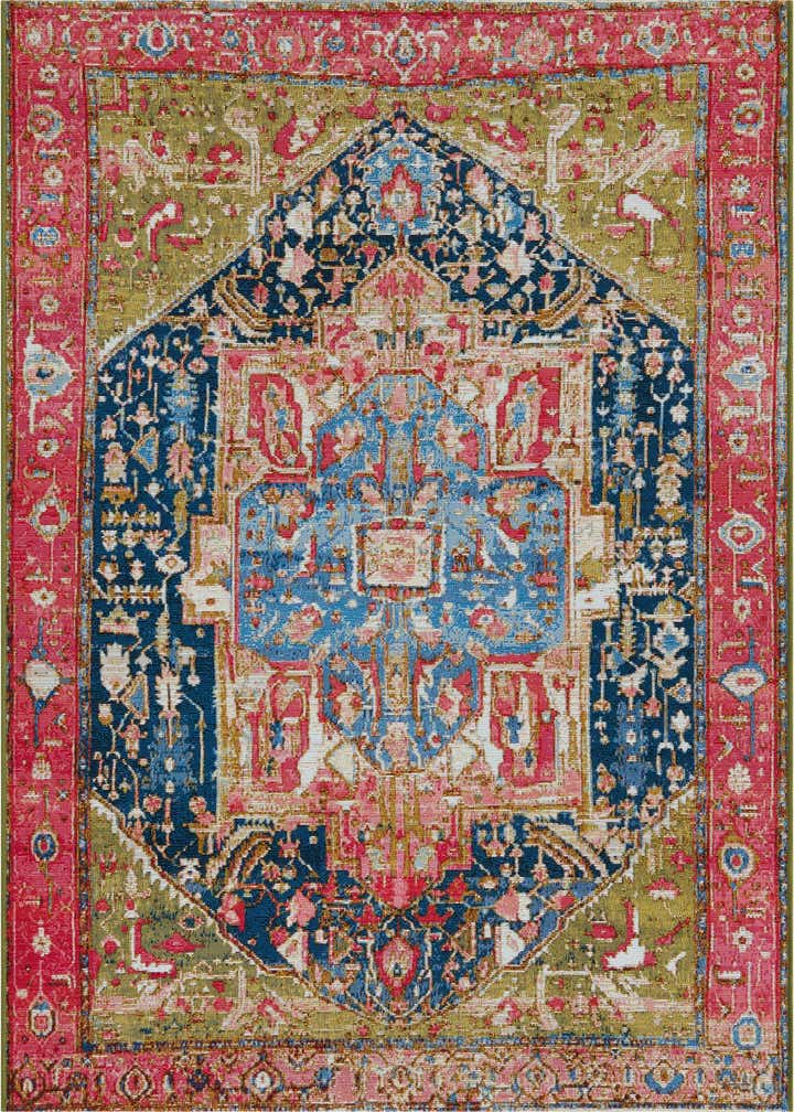 4' x 6' Easy-Clean Traditional Indoor / Outdoor Rug