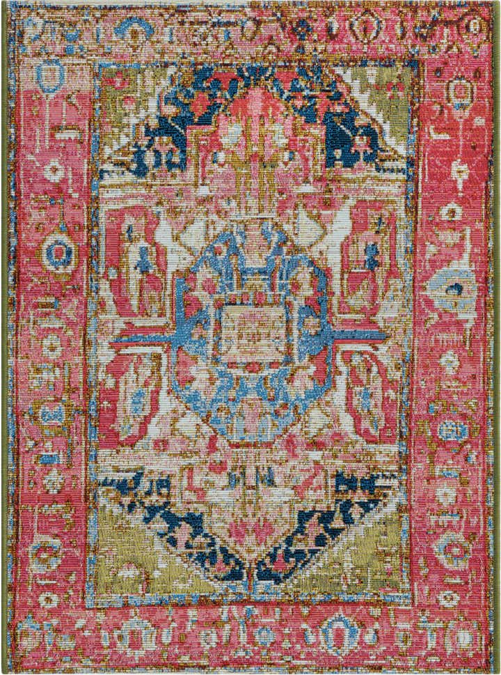 2' x 3' Easy-Clean Traditional Indoor / Outdoor Rug