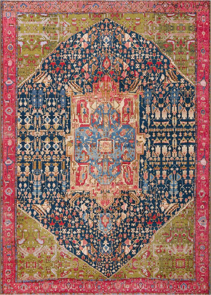 10' x 14' Easy-Clean Traditional Indoor / Outdoor Rug
