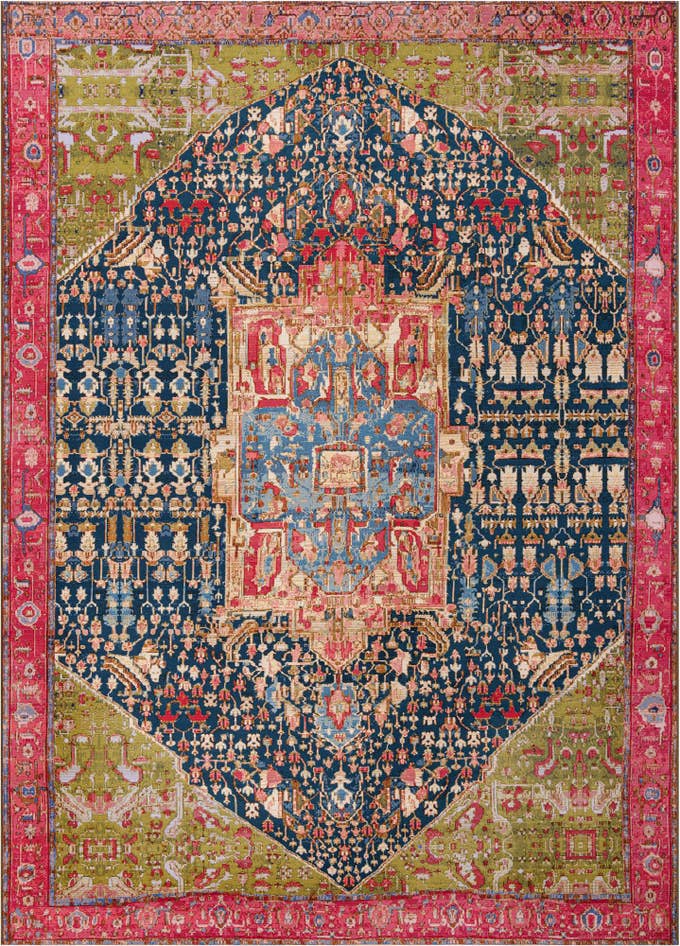 Detail image of 10' x 14' Easy-Clean Traditional Indoor / Outdoor Rug
