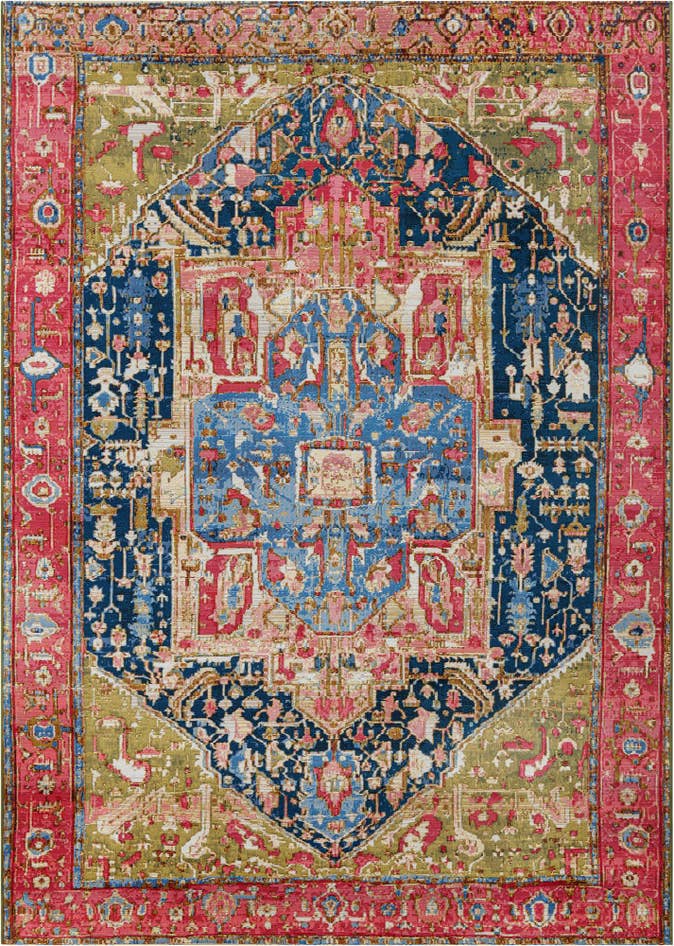 Detail image of 6' x 9' Easy-Clean Traditional Indoor / Outdoor Rug