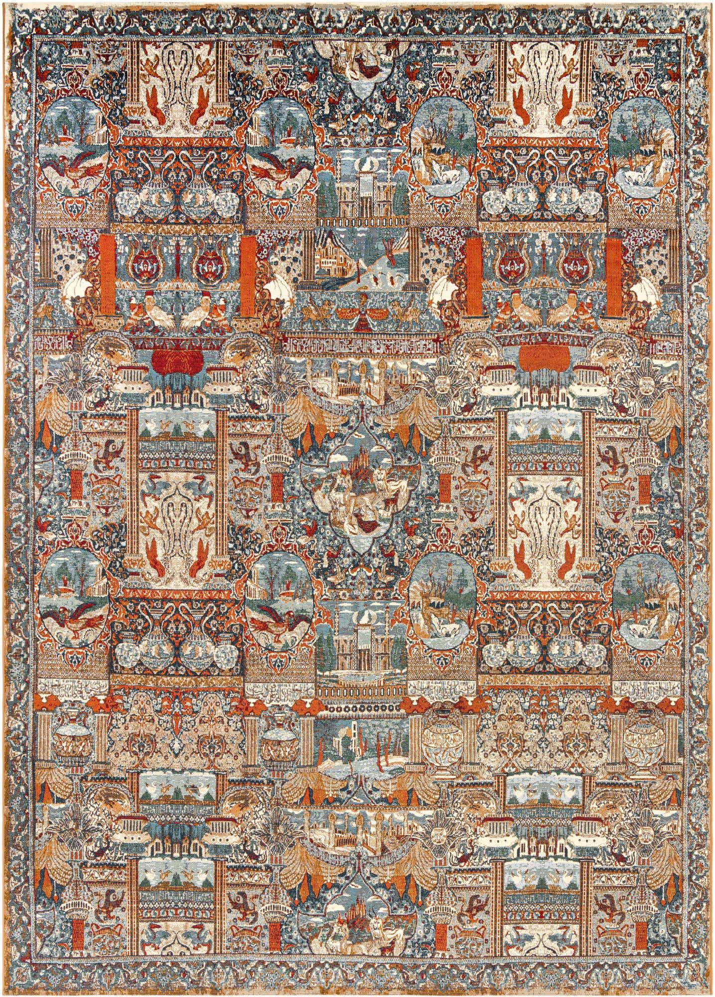 10' x 14' Easy-Clean Traditional Indoor / Outdoor Rug