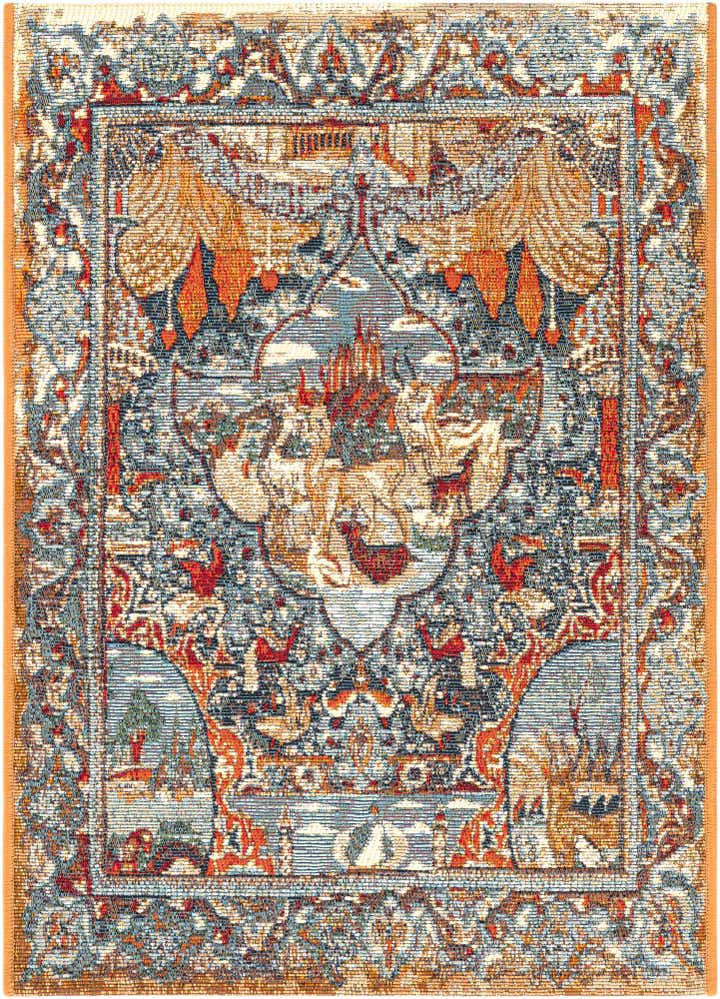 2' x 3' Easy-Clean Traditional Indoor / Outdoor Rug