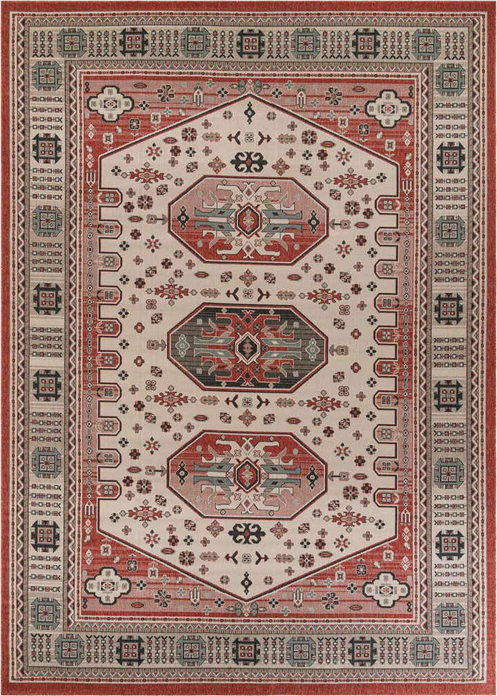 10' x 14' Easy-Clean Traditional Indoor / Outdoor Rug