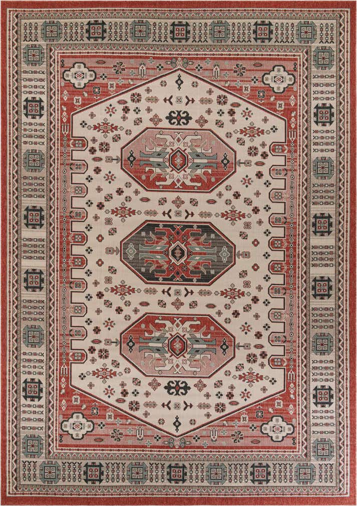 10' x 14' Easy-Clean Traditional Indoor / Outdoor Rug
