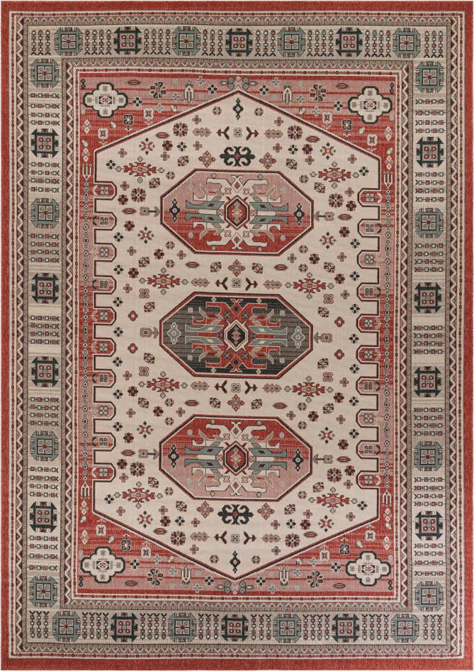 Detail image of 10' x 14' Easy-Clean Traditional Indoor / Outdoor Rug