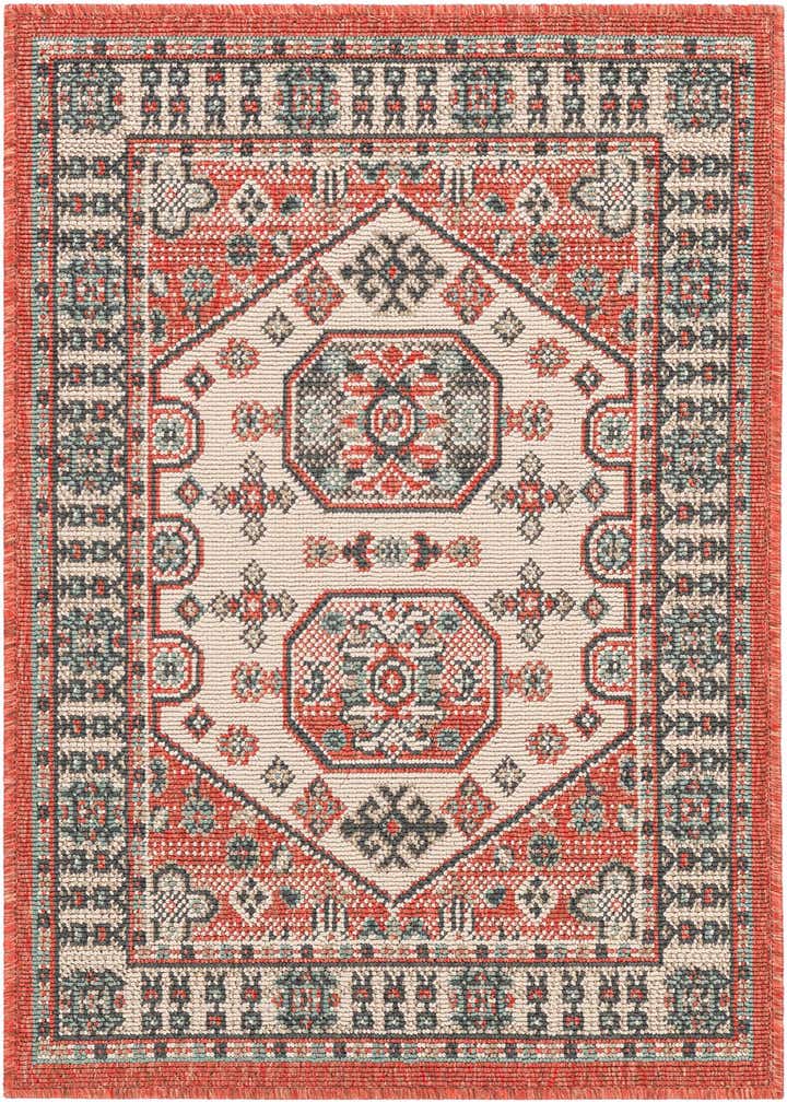 2' x 3' Easy-Clean Traditional Indoor / Outdoor Rug