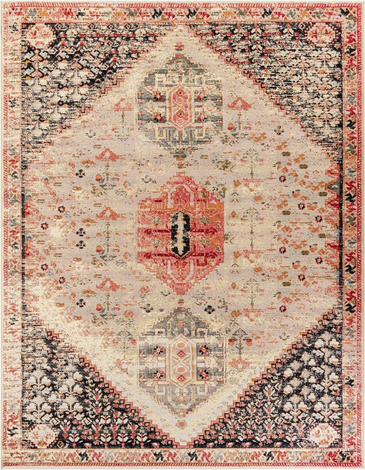 Detail image of 10' x 14' Easy-Clean Traditional Indoor / Outdoor Rug
