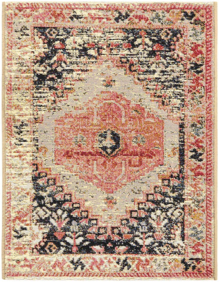 Detail image of 2' x 3' Easy-Clean Traditional Indoor / Outdoor Rug