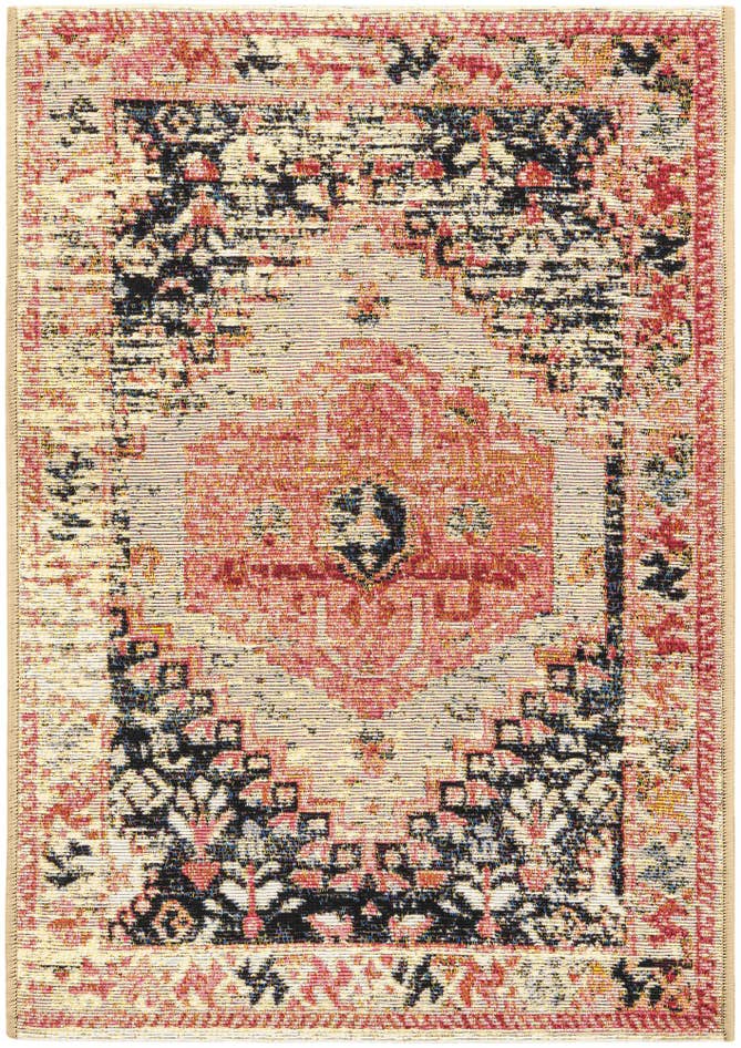Detail image of 2' x 3' Easy-Clean Traditional Indoor / Outdoor Rug