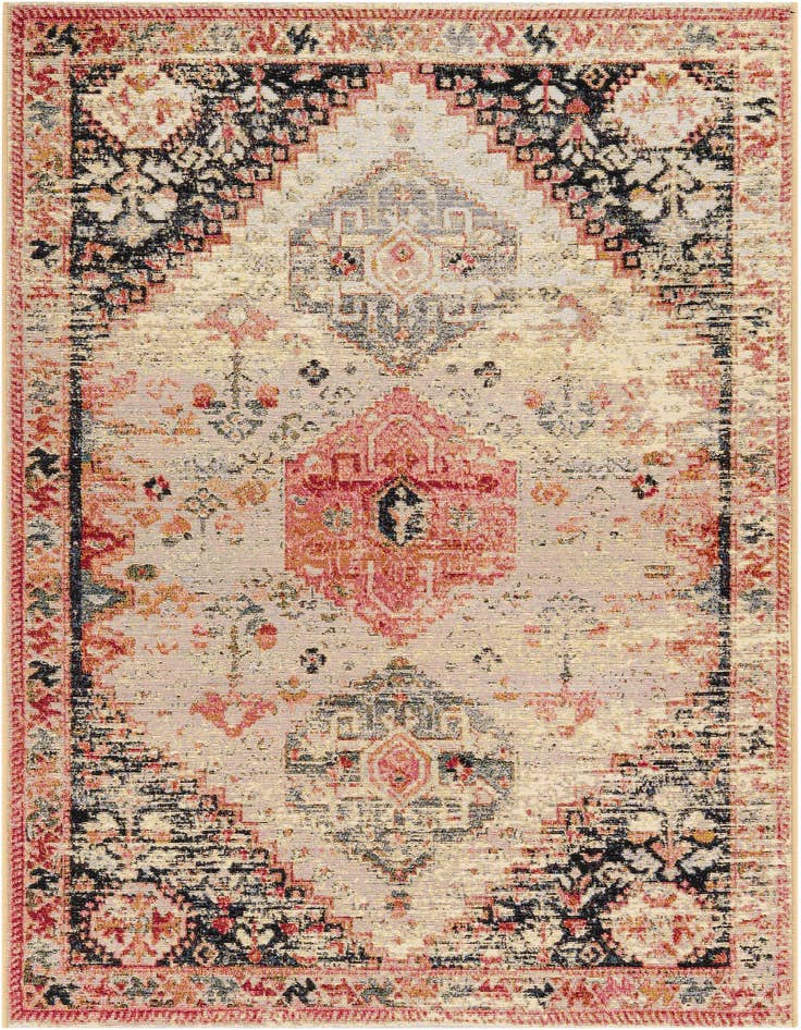 Detail image of 4' x 6' Easy-Clean Traditional Indoor / Outdoor Rug
